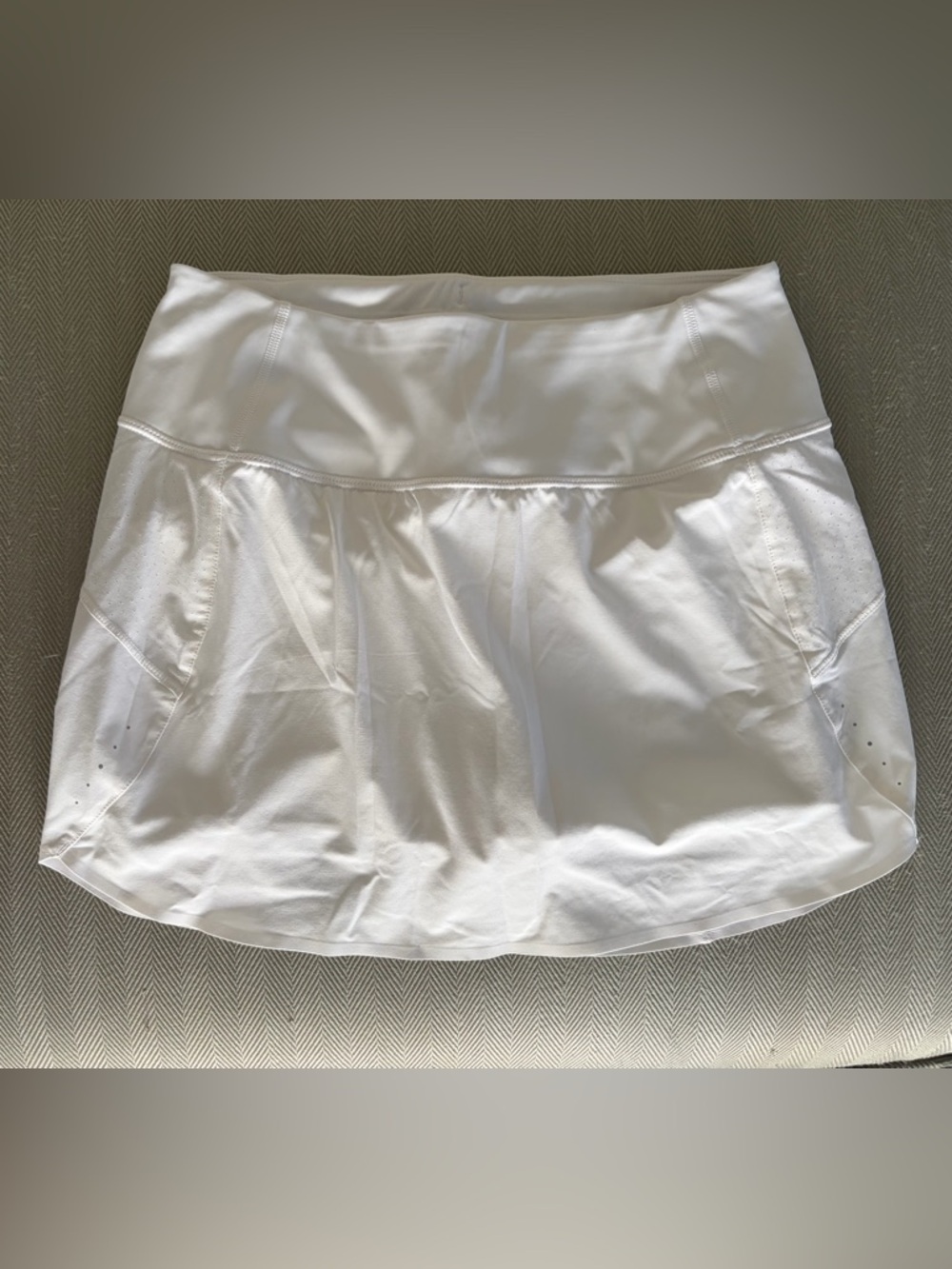 Athleta White Athletic Skort with Built-In Shorts